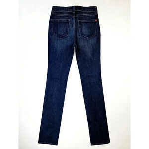 Spanx Size 24X33 Women's The Slim-X Straight Blue Denim Red Rivet Logo Jeans